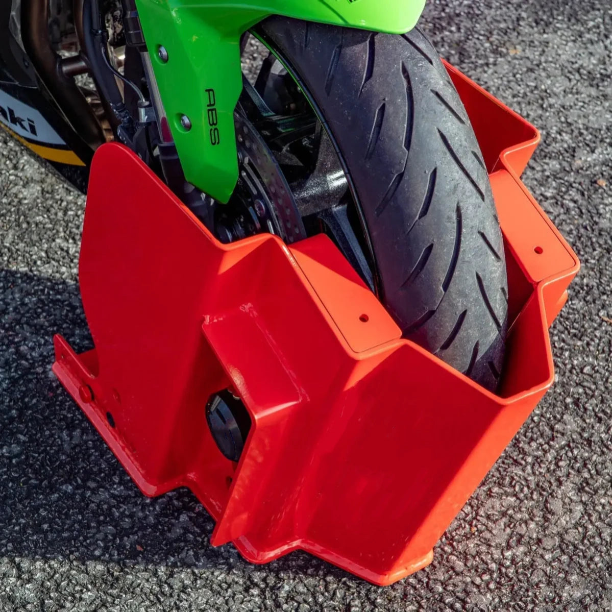 Motorcycle Ground Anchor & Wheel Lock – Universal Fit, Diamond‑Rated Security