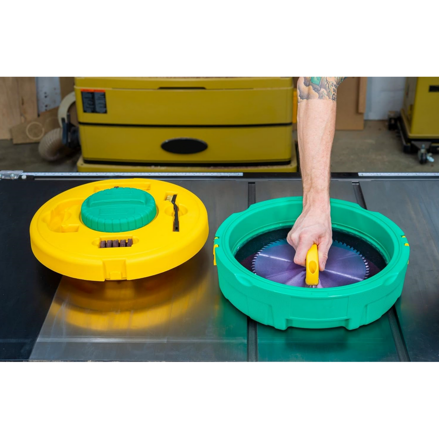 Blade and Bit Cleaning System