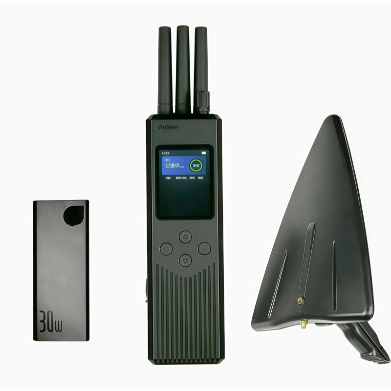 Handheld Drone Detector with Direction Finding – 2.4/5.8GHz, 2km Range, IP54